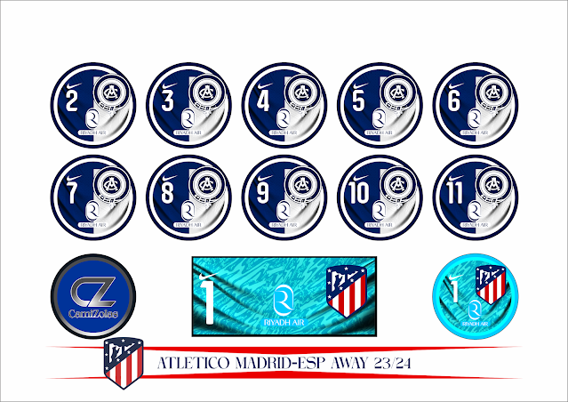 ATLETICO MADRID-ESP AWAY 23/24 CAMIZOLAS ESCUDO PARA BOTÃO GULIVER ARTE PARA BOTÃO PLAAR ESCUDINHOS BOLAGOL ALGAZARRA FABIANA ESTRELA TIMES DE BOTÃO TIMES FUTEMESA