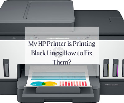 HP printer is printing black lines