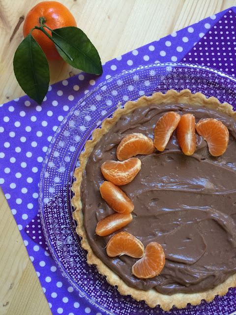 tarta de chocolate y mandarina receta