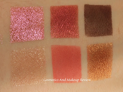 Nabla - Cutie Palette 02 Coral - swatches luce calda