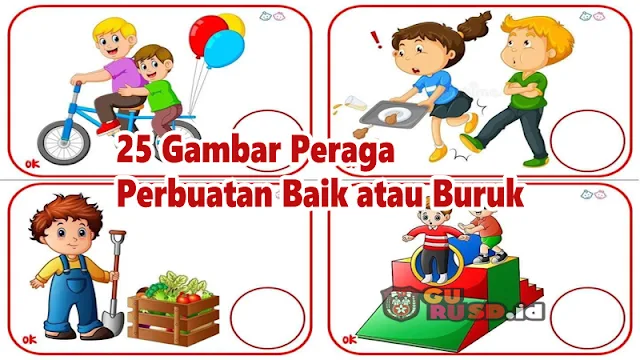 Alat Peraga Gambar Perilaku Baik atau Buruk