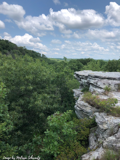 Rocky overlooking with  amazing river views at Castle Rock State Park