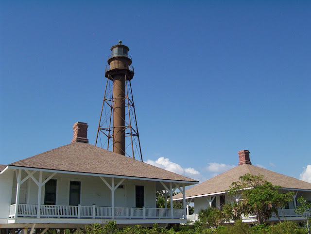 lighthouse and cottages