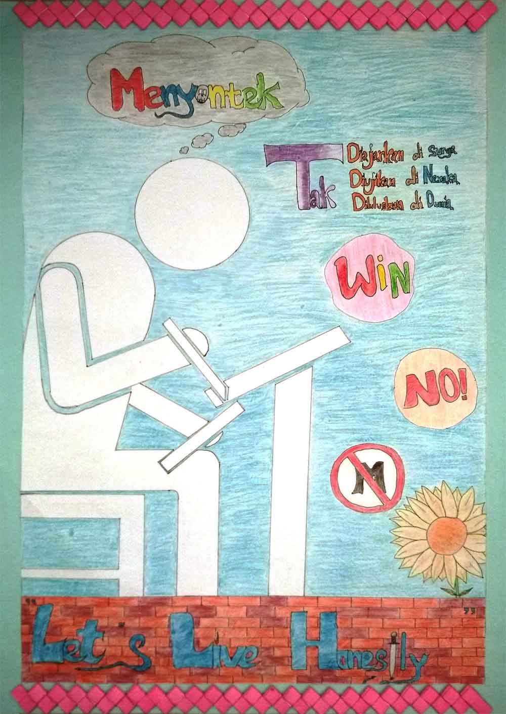 15 Contoh Poster Pendidikan Menarik Dan Mudah Digambar Seni Budayaku