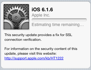 Apple iOS 6.1.6 Official Change Log