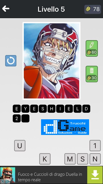 Anime Quiz soluzione pacchetto 5 livelli (1-12)