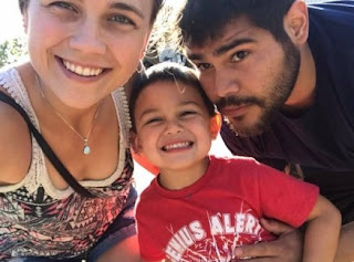 Kaitlyn Paevey clicking selfie with her husband Jimmy Vargas & their son