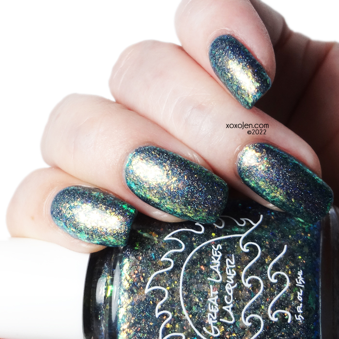 xoxoJen's swatch of Great Lakes Lacquer: She Bent the Rain