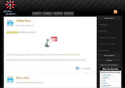 dfTheme Dark Blogger Template 2 Column