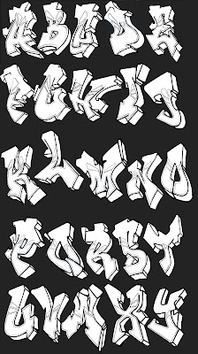 graffiti fonts,graffiti alphabet