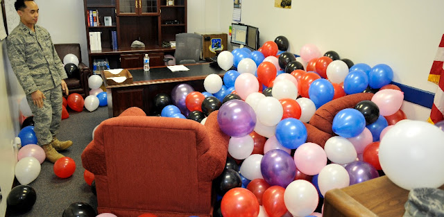 Image: April Fools' shenanigans, keeping morale high