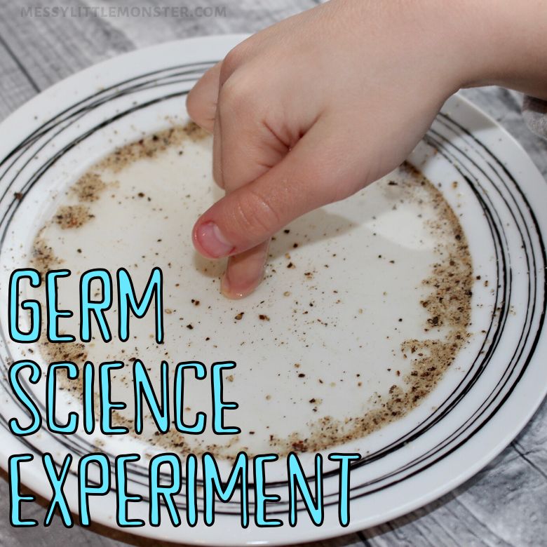 Germ science experiment - activities for preschoolers