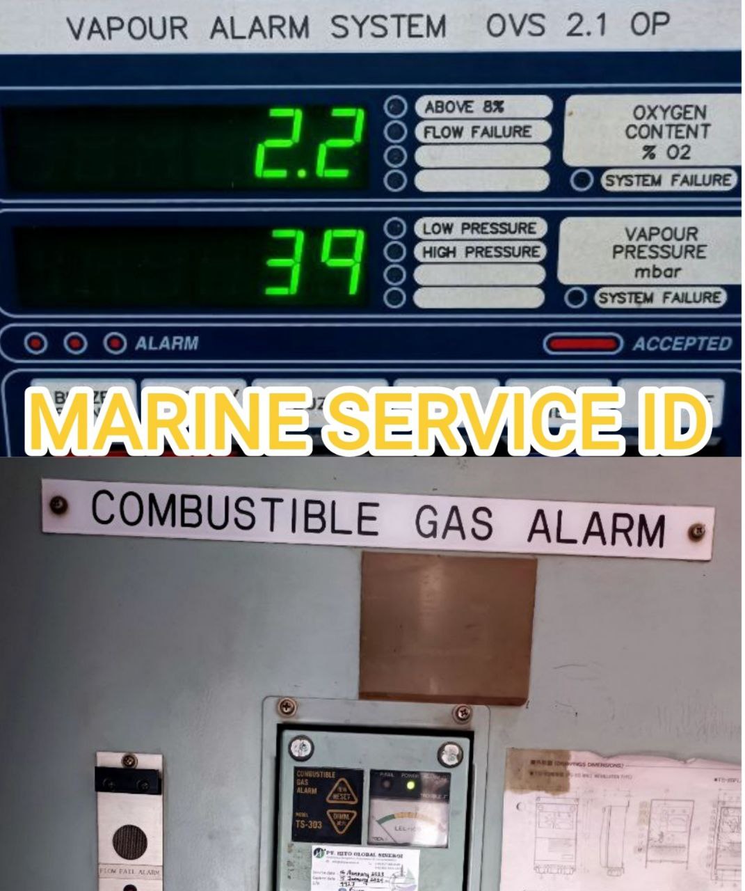 vapour alarm system & combustible gas alarm calibration service