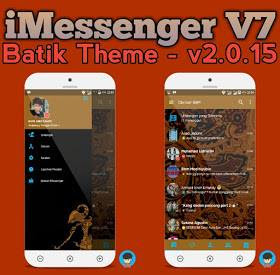 BBM MOD iMessenger V7 Series Batik Theme base v3.0.1.25 Apk