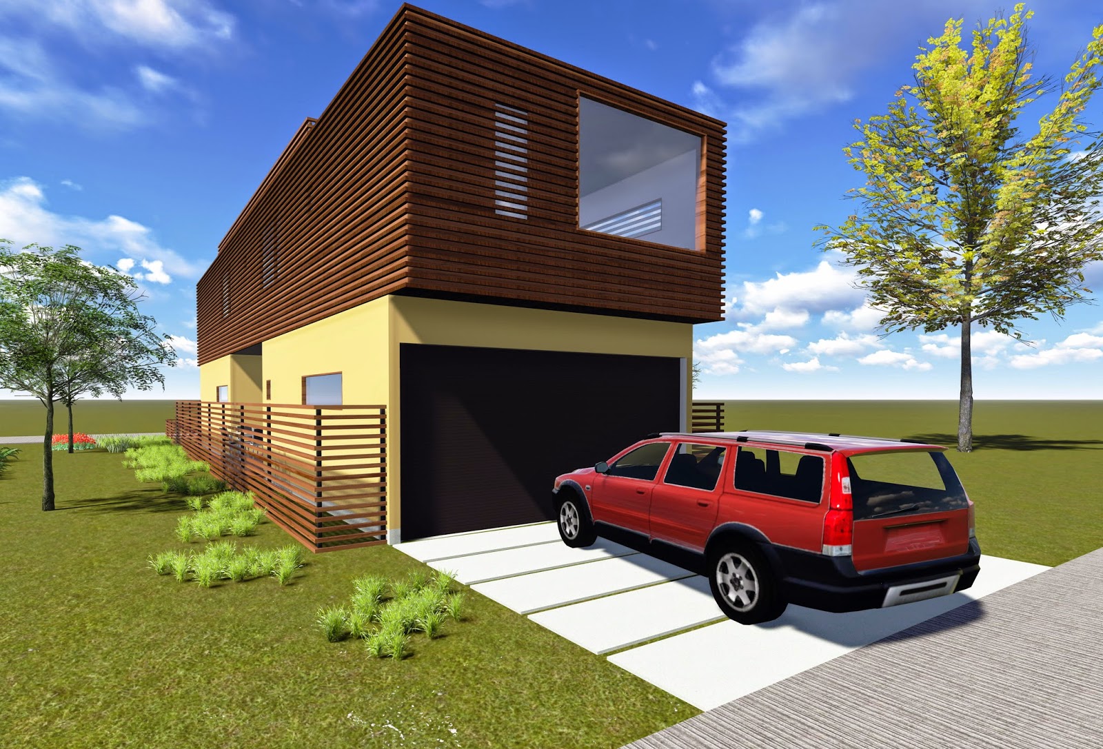 Desain Rumah  Dengan Garasi  Dibawah  Rumah  Desain Rumah 