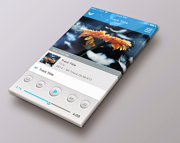 Perspective Mobile Screen Mock-up PSD