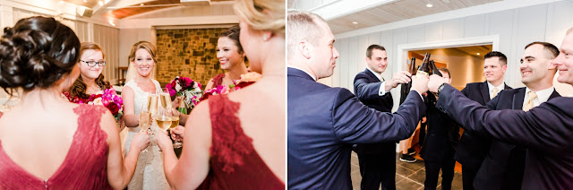 A nautical winter wedding with a spectacular sunset at the Chesapeake Bay Beach Club by Heather Ryan Photography