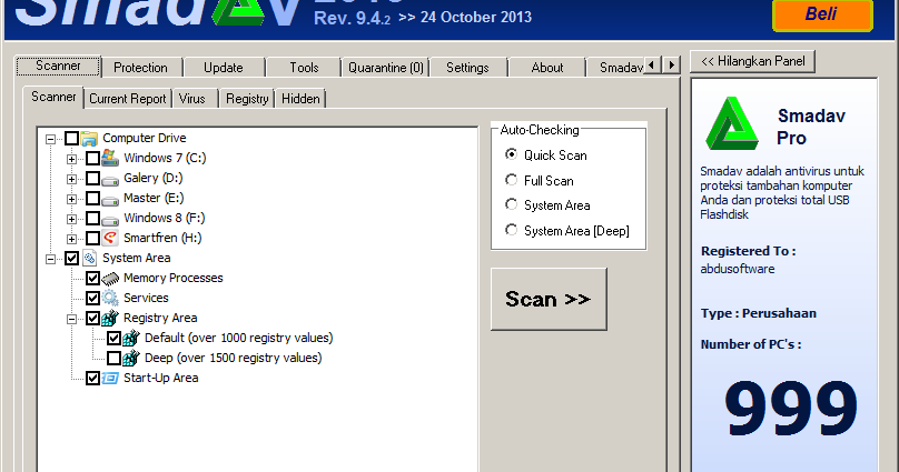 Download SmadAV Pro + Serial Key Update Paling Terbaru