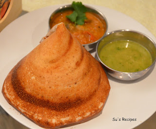 Masala Dosa, cone dosa, plain dosa, plain pancakes, rice pancakes