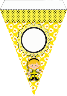 Bee Girl, Free Printable Banner.