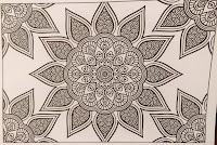 sunflower mandala geometry kaleidoscope art coloring book hobby art Dollar Tree serious adult relax play