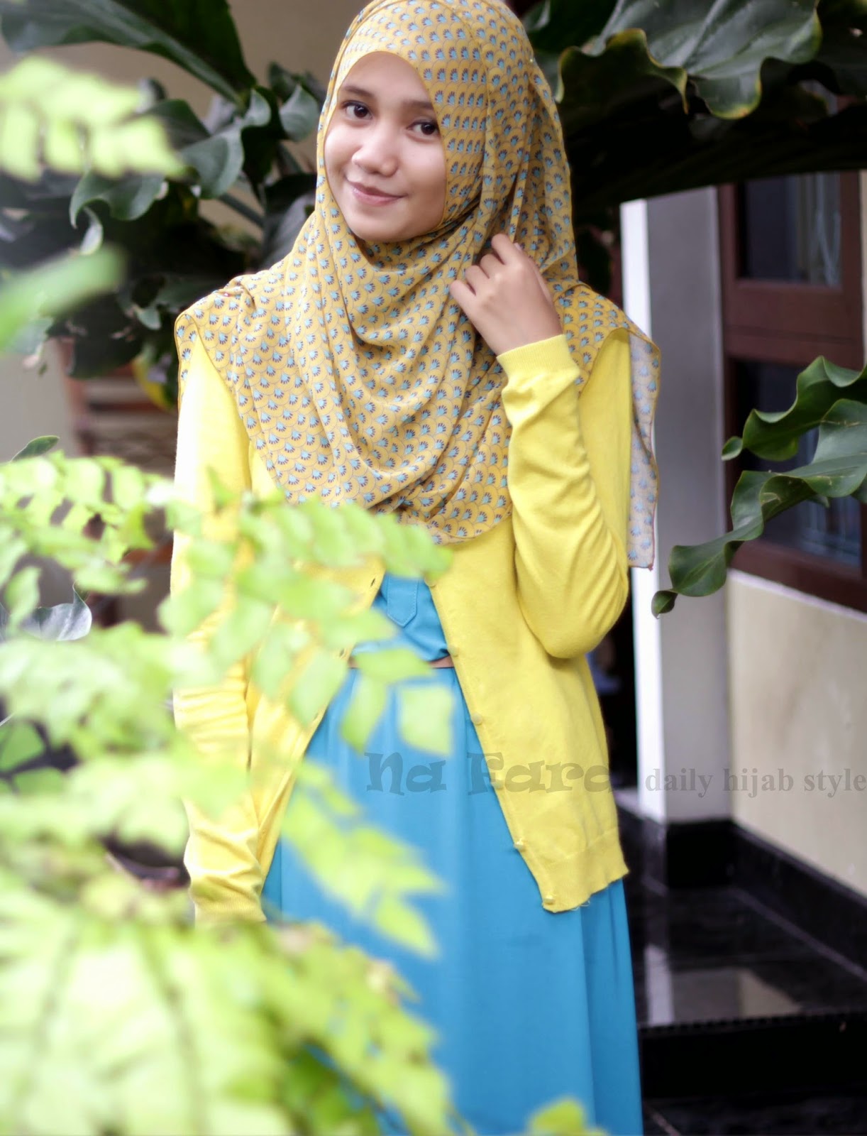 NA FARA daily hijab style maxi dress polos 