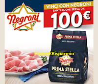 Logo Concorso ''Vinci con Negroni '' : 50 buoni spesa da 100€ in palio