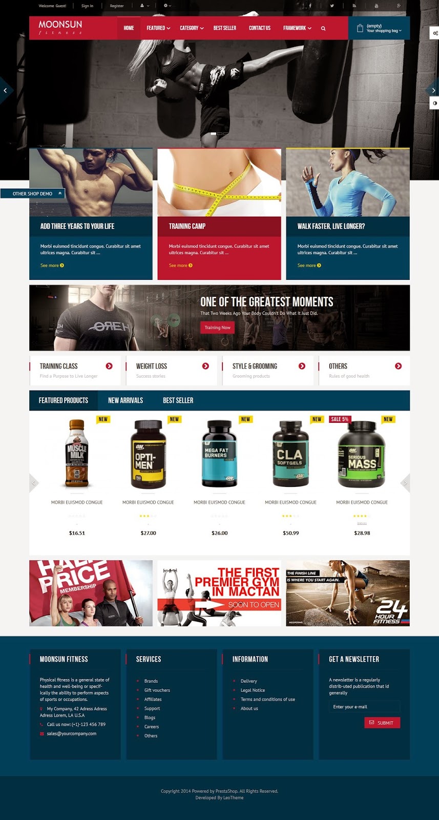 Premium Prestashop Template 2015