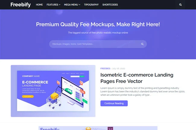 Freebify Blogger Template