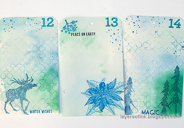 Layers of ink - December Countdown Calendar Tutorial by Anna-Karin Evaldsson.