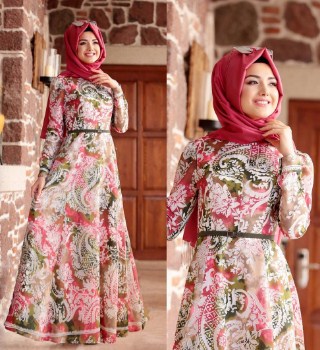 Koleksi Model Gamis  Batik  Remaja  Kombinasi Modern Terbaru