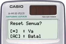 Reset Kalkulator Casio Scientific FX-991ID Plus 6