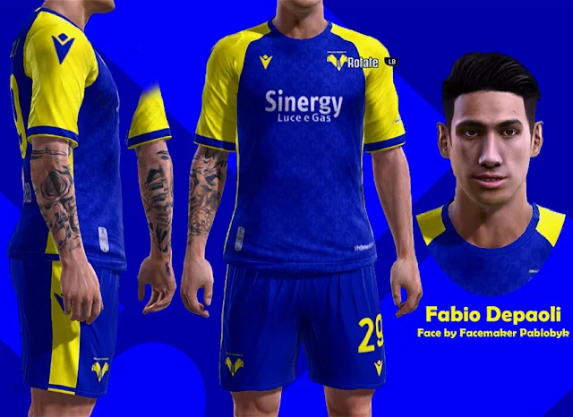 Fabio Depaoli Face + Tattoo For PES 2013