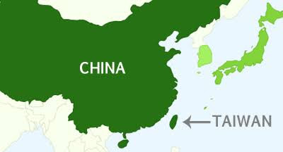 China Map and Taiwan