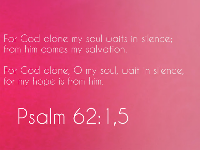 my soul waits in silence