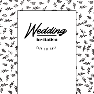 結婚式で使える ロゴ風デザイン招待状 無料テンプレート Wedding Design Web 無料テンプレート配布