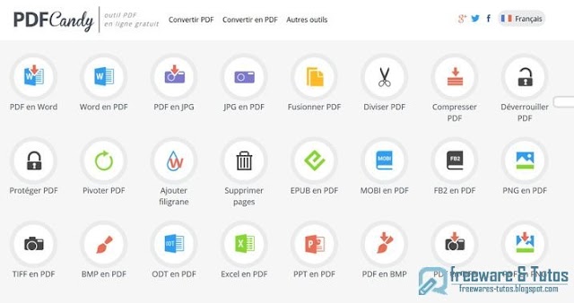 PDF Candy : une suite PDF en ligne gratuite