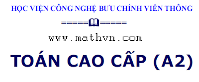 Giao trinh Toan cao cap A2 ly thuyet bai tap co loi giai