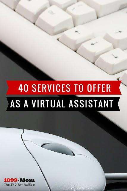 A list of 40 best virtual assistant services jobs you can provide to clients.