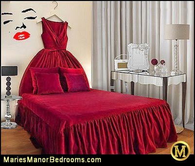 dress themed bed hollywood glam decor  fashionista theme bedrooms