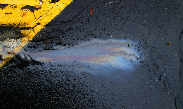 petroleum product spill rainbow