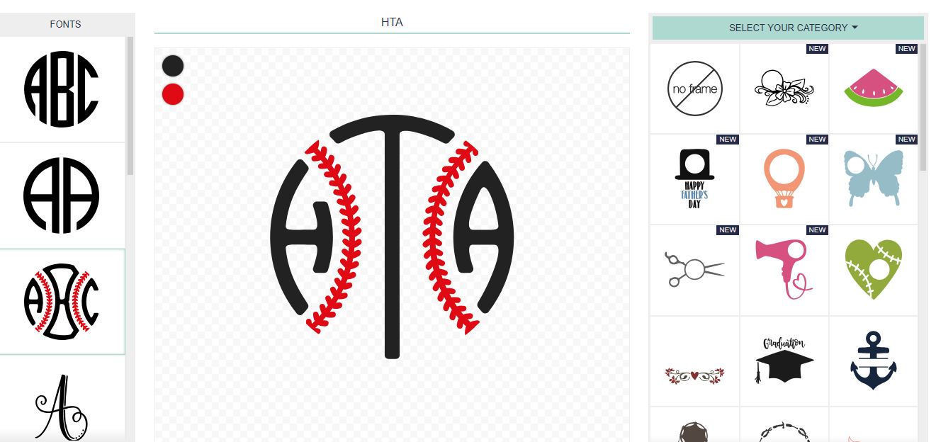 Download Free Monograms for Cricut Design Space