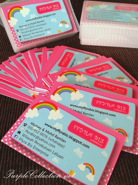 kawaii, rainbow, Kawaii Rainbow Business Cards, business card