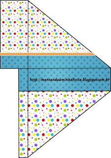 Colored Dots Free Printable Napkin Holder.