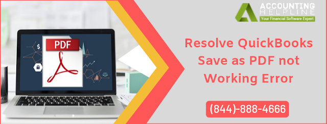 When QuickBooks Save as PDF not Working issue comes up displaying the messages of “QuickBooks could not save your form as a PDF file”.In this article, we help you get an overview of QuickBooks PDF Generation Error and how to troubleshoot it.