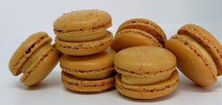 Macaron ganache montée caramel beurre salé