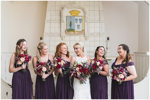 photo of bride and bridesmaids