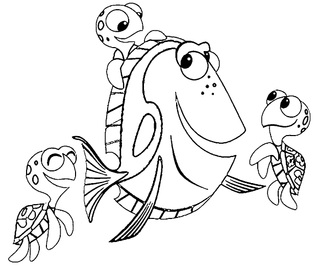 Finding Nemo Coloring Pages