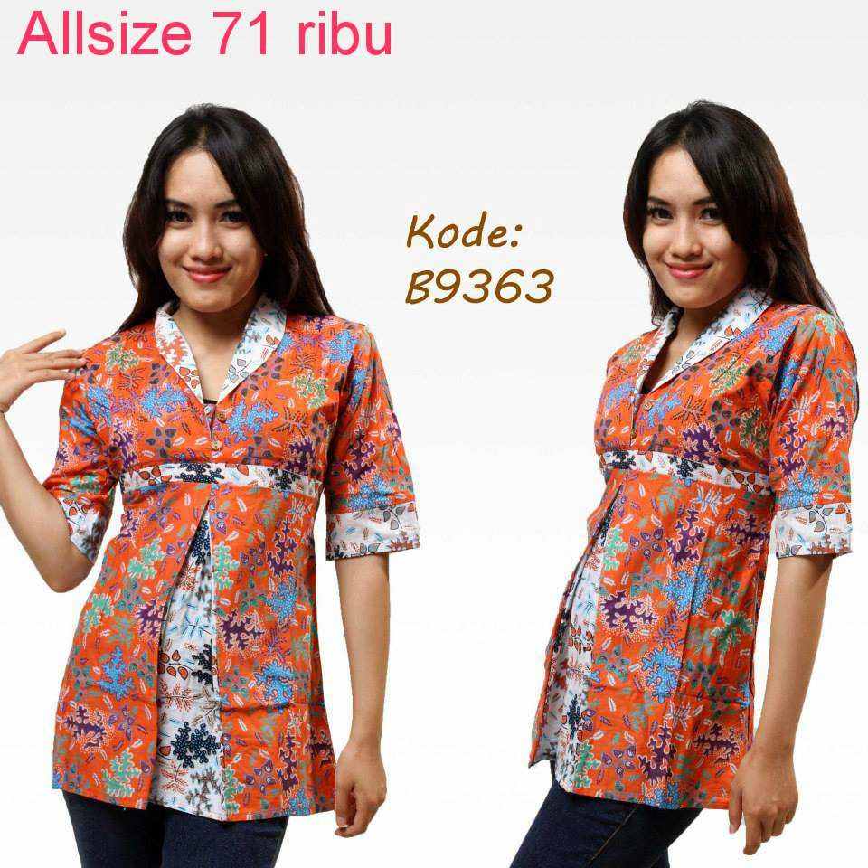 Contoh Model Baju Batik Kerja Model Baju Batik