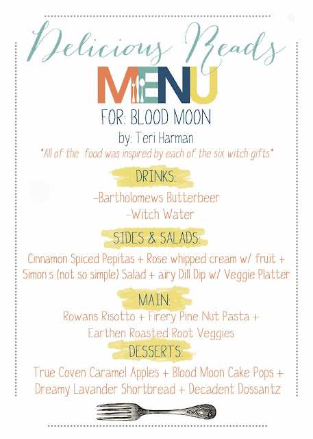 Blood Moon Book Club Menu